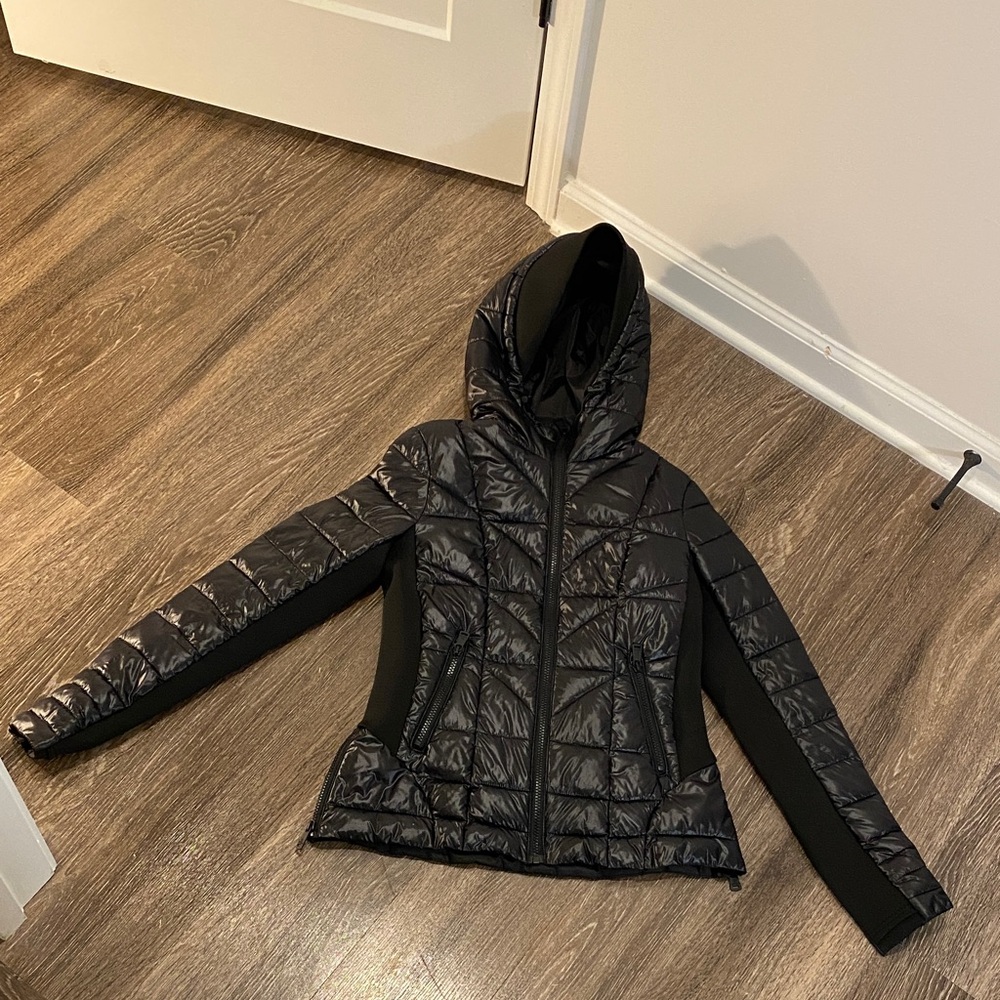 Bernardo Shiny Neoprene Water Resistant Puffer Jacket